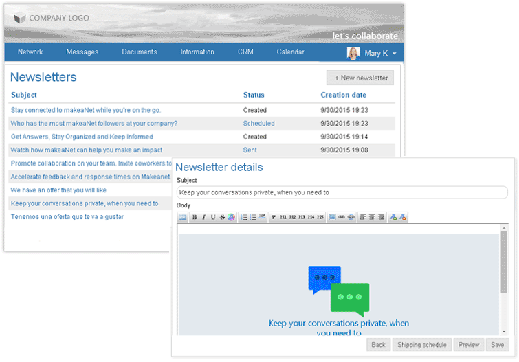 Newsletters MakeaNet